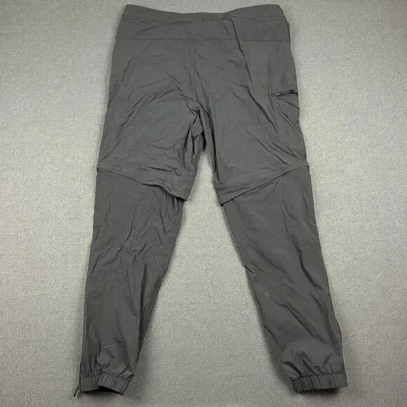 Adidas Pants Mens Large Black Terrex Utilitas Hiking Zip-Off Convertible Outdoor